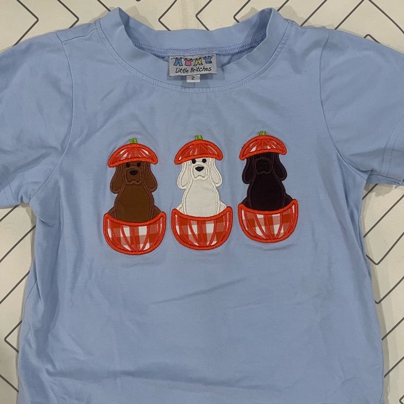 Little Britches Halloween Dog Tshirt - Picture 2 of 7